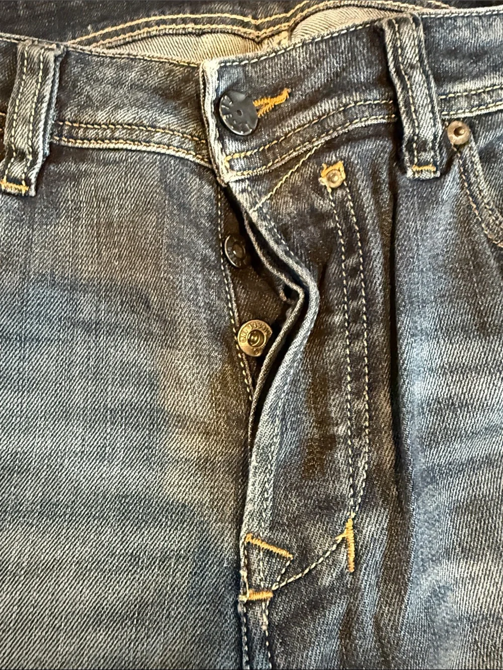 Mens Diesel Straight Leg Jeans in Medium Wash Blue- 33x30 (Safado) - Picture 11 of 11